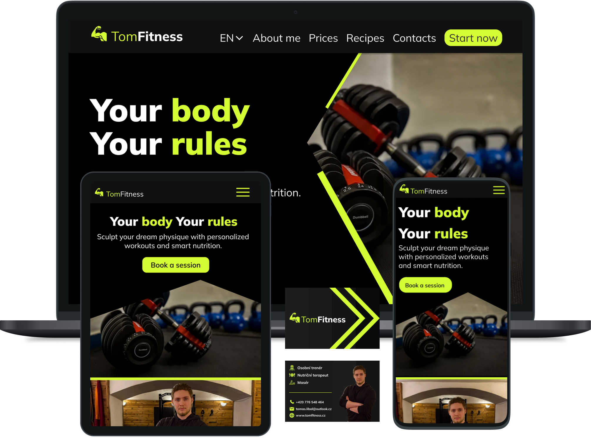TomFitness mockup
